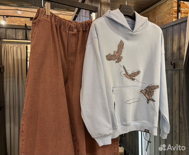 Худи с принтом оверсайз Off Street