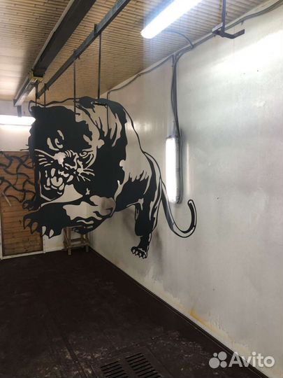 Панно на стену черная пантера