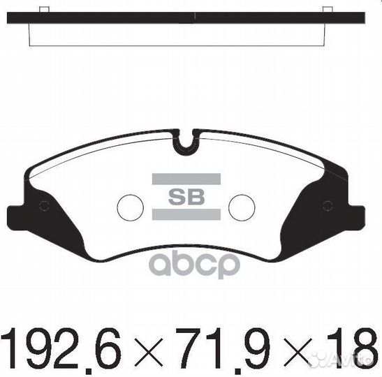 SP2233 колодки дисковые передние Land Rover Ra