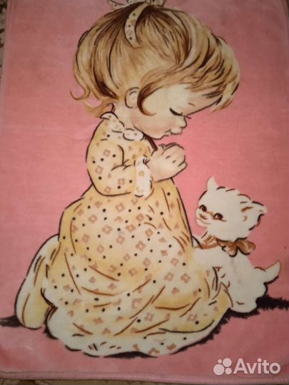 Плед детский теплый 100 - 140 см