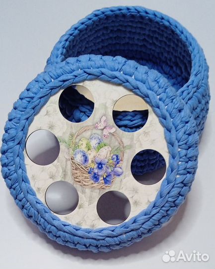 Пасхальная корзина ручной работы