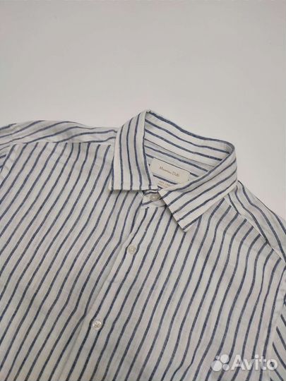 Мужская льняная рубашка Massimo Dutti размер S