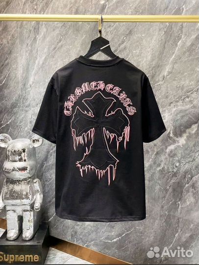 Chrome hearts футболка оверсайз