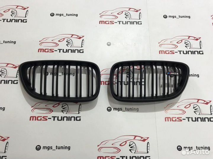 Решетка BMW 2 Series f22 13+ Черный мат + М
