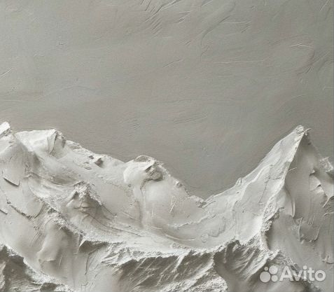 Уникальная картина маслом 3Д Величественные горы