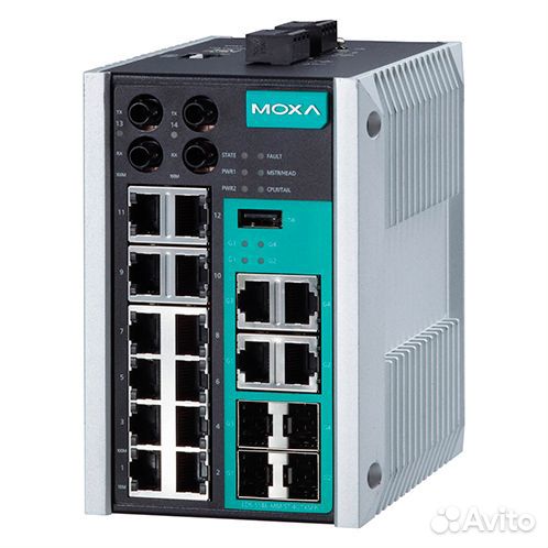 Коммутатор moxa EDS-518E-4gtxsfp-T