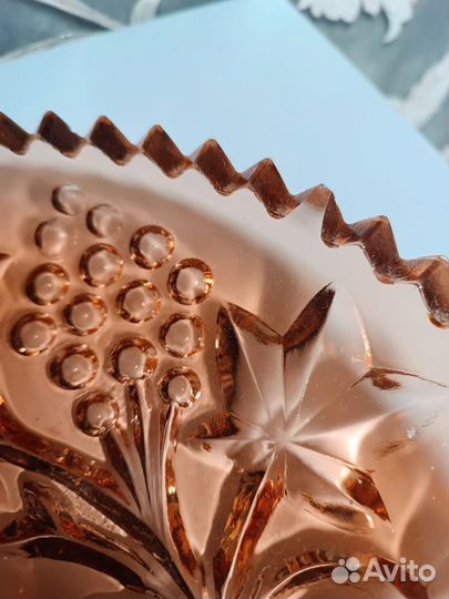 Блюдо большое СССР Виноградная лоза