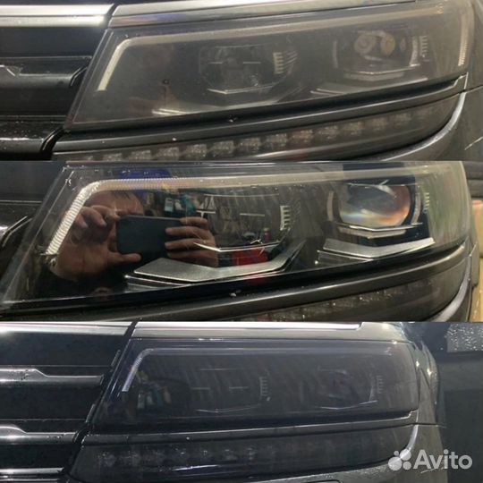 Полировка фар авто