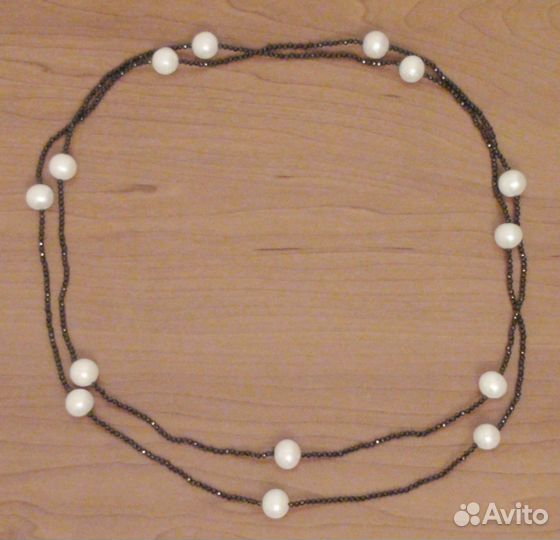 Ожерелье из жемчуга и граната, новое, Индия