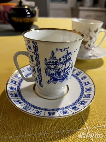 Чайная пара лфз костяной фарфор