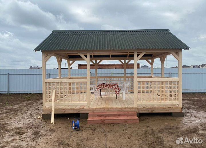 Деревянные беседки для дачи
