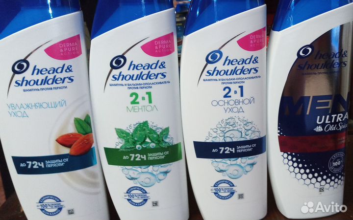 Шампунь head shoulders,4 вида