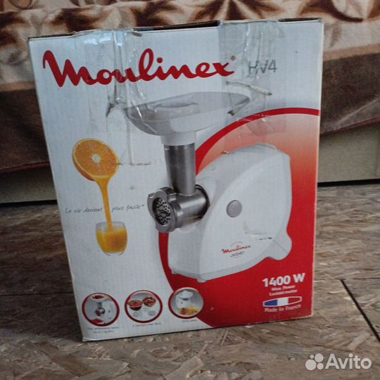 Мясорубка электрическая moulinex hv4