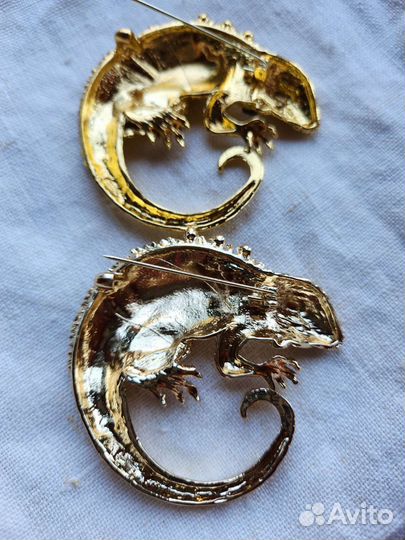 Брошь Ящерица Игуана