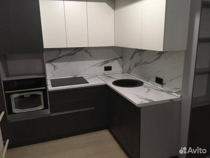 Кухонный гарнитур угловой матовый