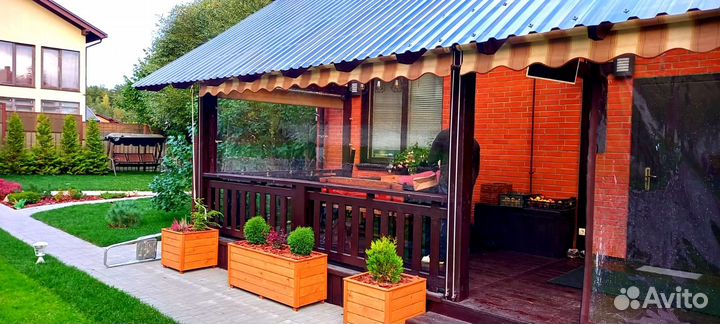 Гибкие окна из пленки пвх 700 микрон