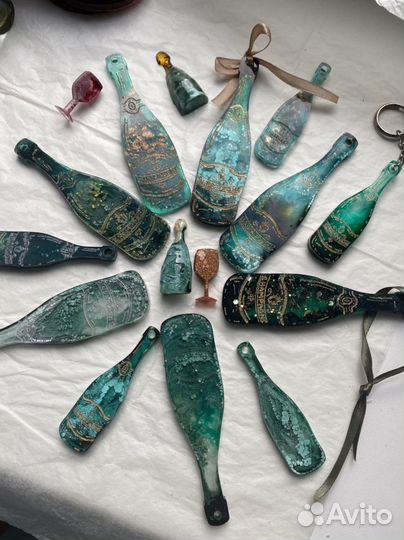 Брелки шампанское кит дельфин