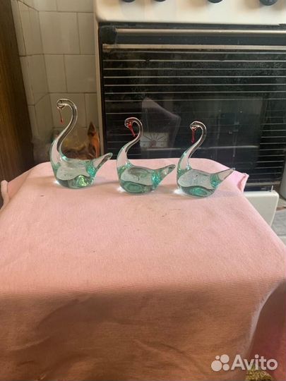 Лебедь стекло СССР