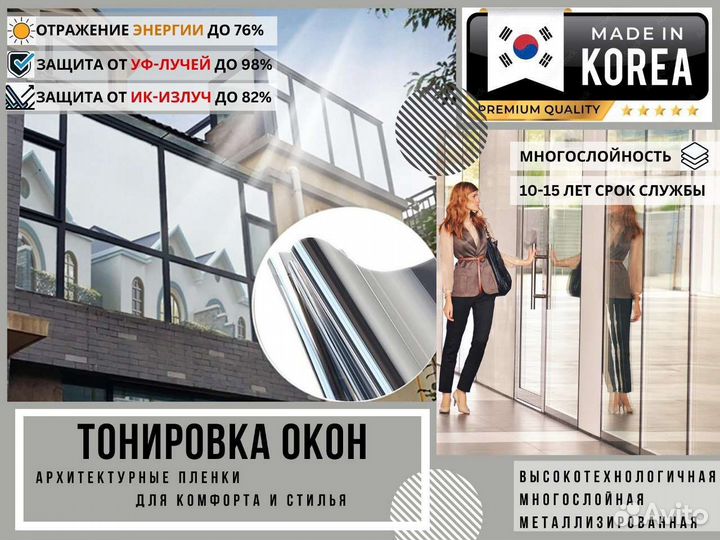 Тонировка балкона (Зеркальные пленки)