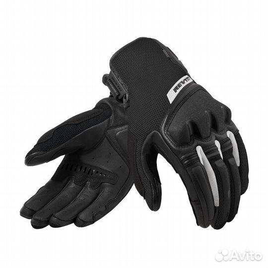 Motorradhandschuhe Rev'It Duty Ladies Schwarz-Wei Damen Schwarz, Wei