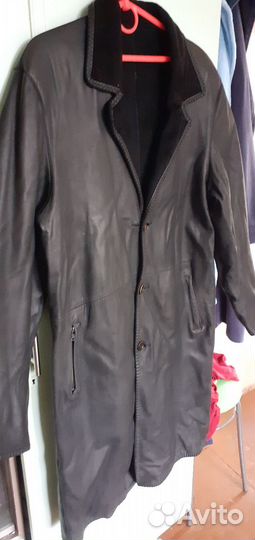 Куртка Англия,кожаный плащ
