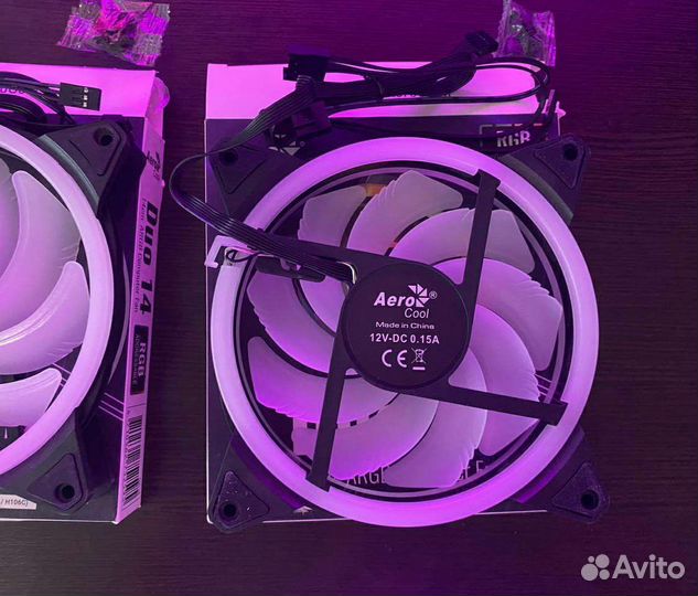 Два вентилятора Aerocool Duo 14 для корпуса пк
