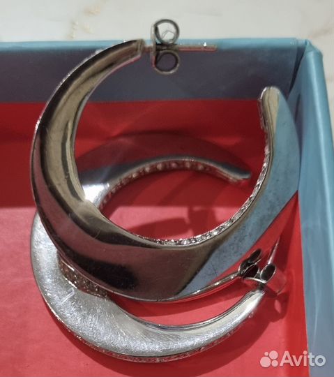 Серьги из серебра с феонитами