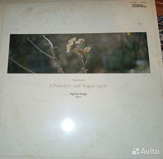 LP.Siegfried Stockigt-Mendelssohn– Opus 35 -1979