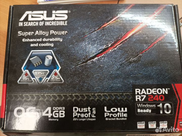 Видеокарта asus AMD radeon R7 240