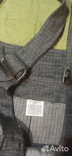 Школьный сарафан серый