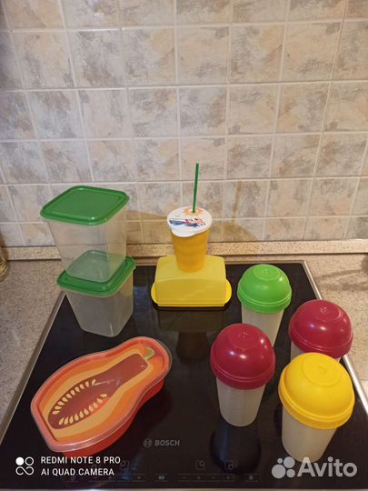 Контейнер пластиковый IKEA и Tupperware, шейкер