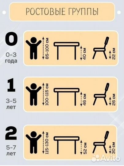 Детский стол и стул