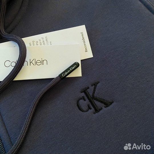 Calvin klein толстовка на молнии с начесом