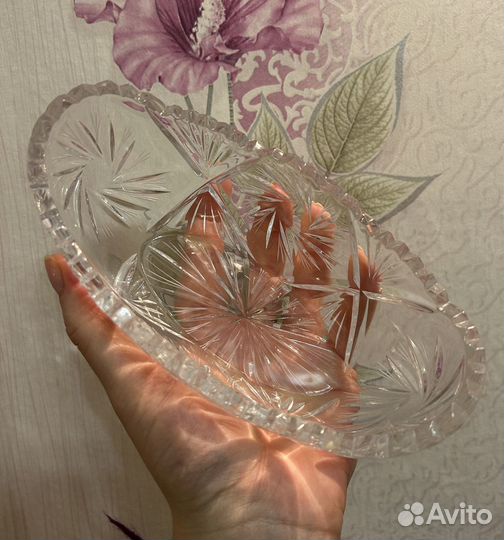 Конфетница хрусталь