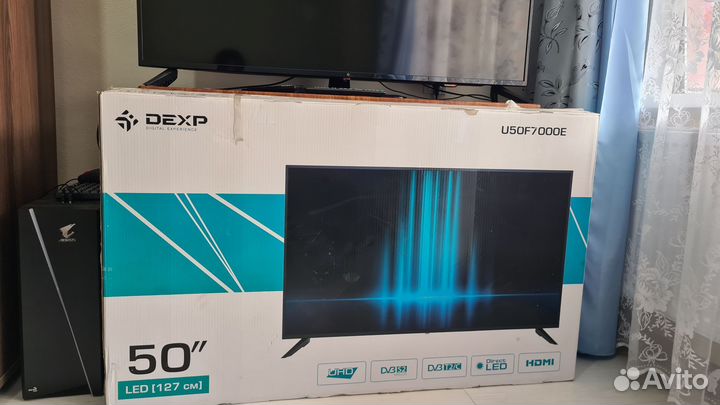 Телевизор 4k 50 dexp 127см