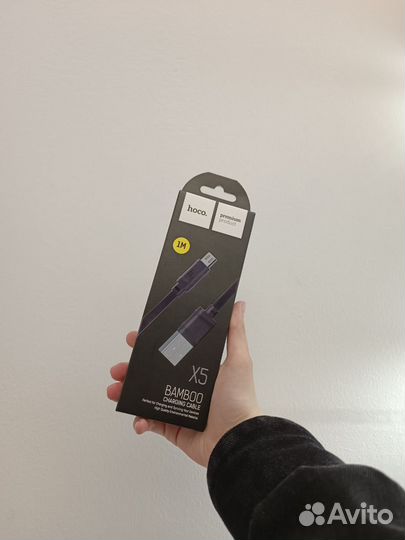 Кабель USB - microusb Hoco X5 (2.4A, плоский) Белы