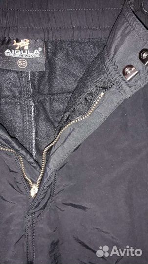 Штаны плащевка на флисе