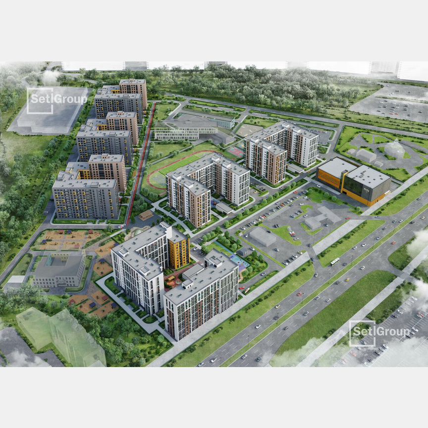 1-к. квартира, 42,7 м², 2/12 эт.