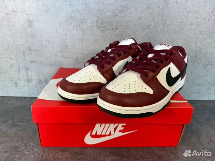 Кроссовки Nike Dunk Low Dark Team Red Black