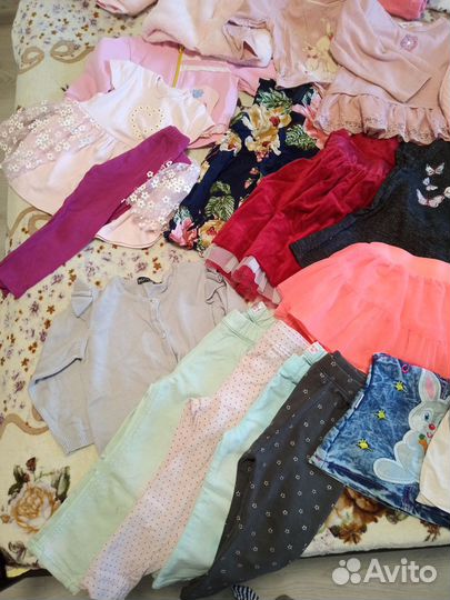 Вещи для девочки от3 м до роста 86см