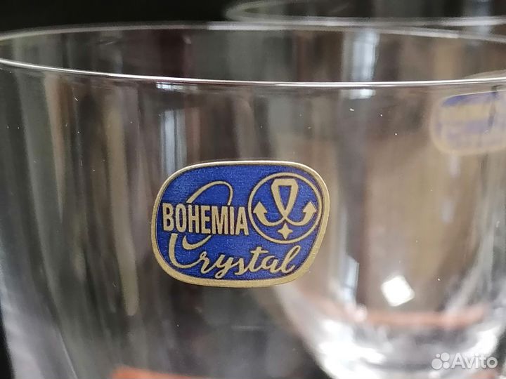 Новый набор бокалов фужеры для вина Богемия