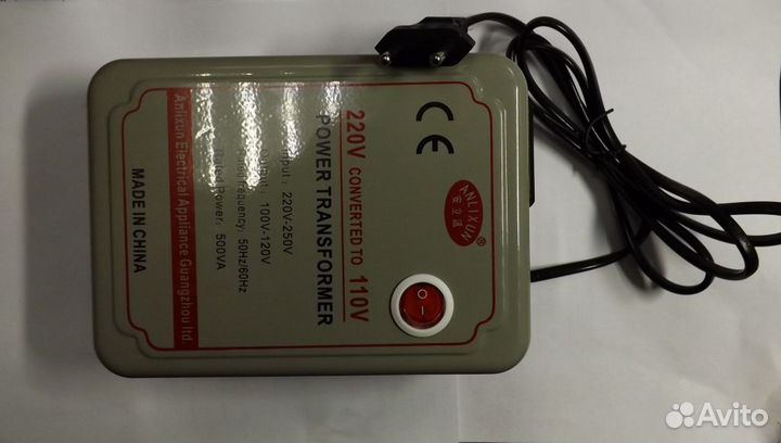 Понижающий трансформатор 220/110В 500ва