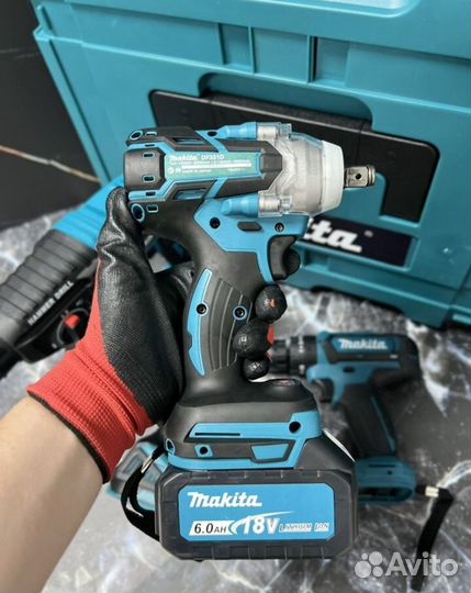 Набор инструментов 4в1 аккумуляторный makita 18в