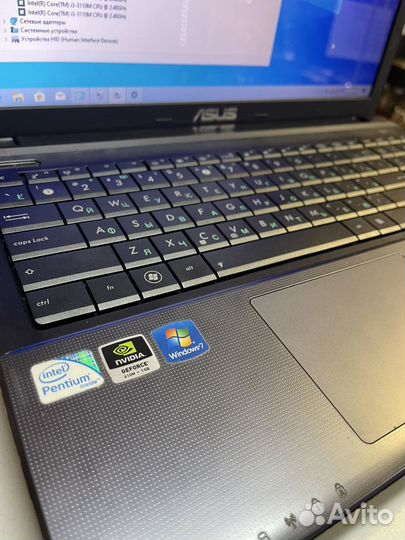 Ноутбук Asus X55V Intel core i3