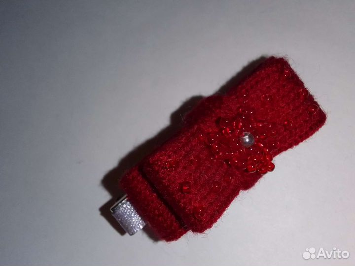 Комплект две заколки крокодильчик и резиночка