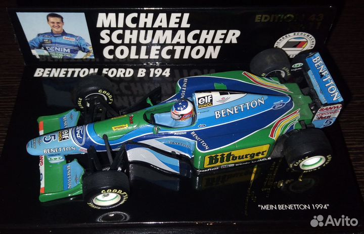 M. Schumacher, Benneton, чемпион 1994. Minichamps