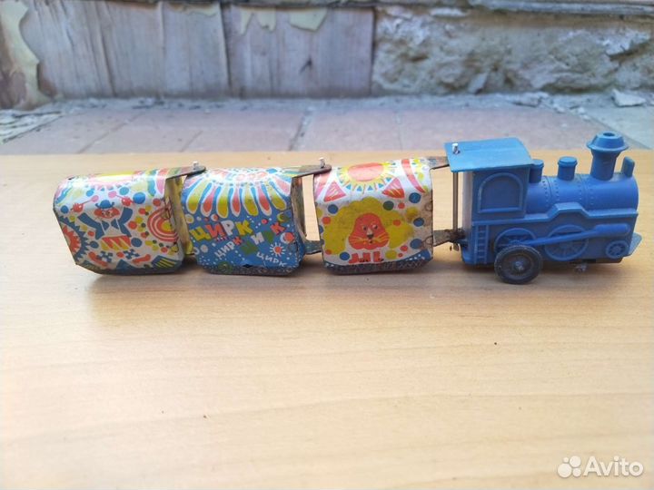 Паровозик игрушка СССР 