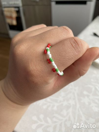 Колечко из бисера
