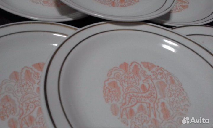 Тарелки десертные Хайта 6 шт. Винтаж. СССР