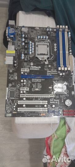 Материнская плата asrock H55de3, intel core i5 660